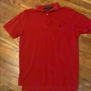US Polo ASSN. red polo
